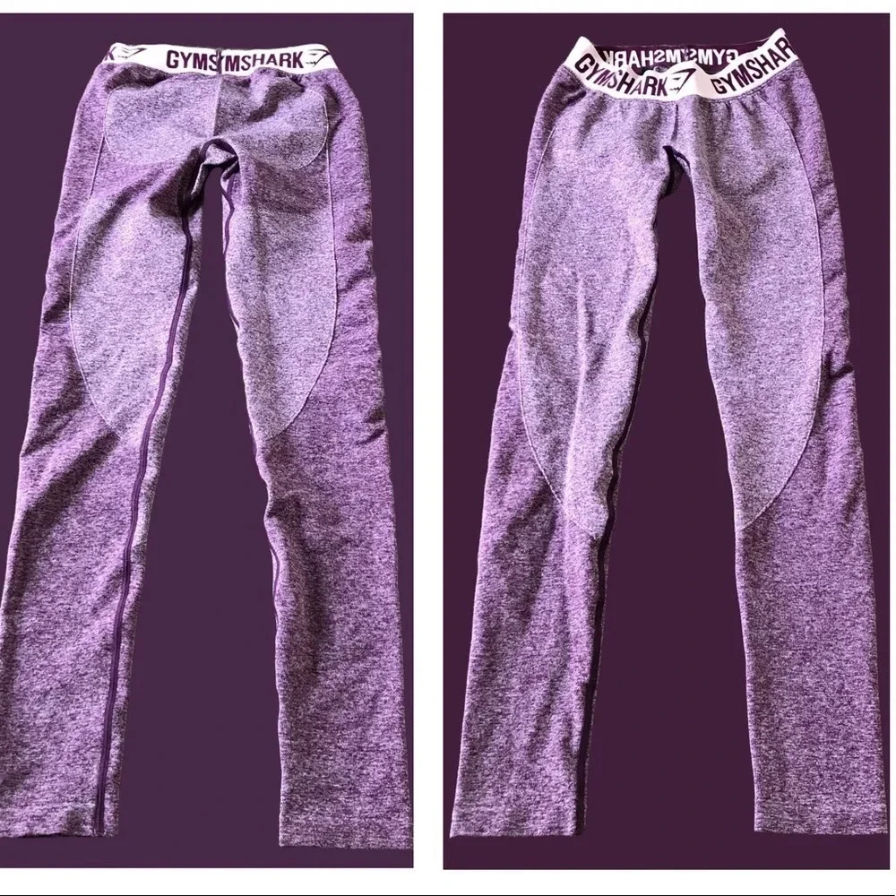 Gymshark size XS Purple Seamless Flex Sculpting Leggings Workout Train‎ Lift Run